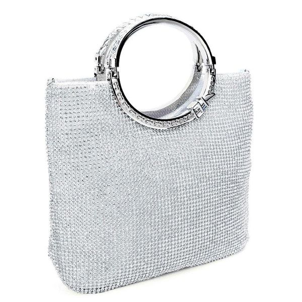 

women's fashion crystal rhinestone evening clutches bags wedding purse with bow fram for party