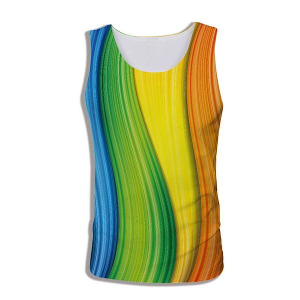 

3d printed sleeveless vest creative graffiti graphic summer casual men women, White;black