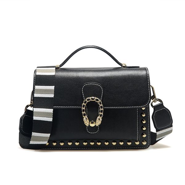 

2020 new small square bag european and american style leather shoulder bag crossbody