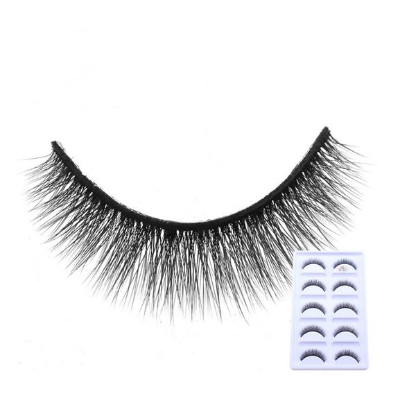 

hbzgtlad 5 pairs fake mink eyelashes 3d natural false eyelashes 3d mink lashes soft eyelash extension makeup kit cilios
