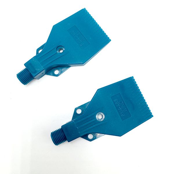 

1/4" compressed air blow nozzle,16 blowing 3 screw holes wind jet nozzle,flat air blow nozzle,abs knife drying nozzle