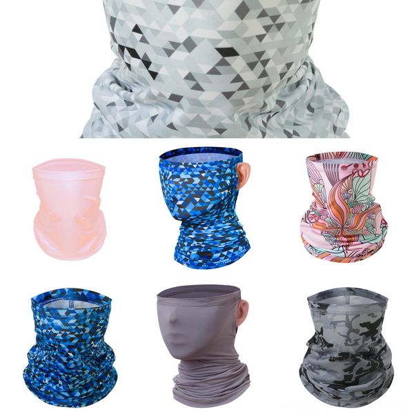 

pbqy4 breathable face neck scarf gaiter bandana half hiking mask headband ice silk face cover balaclava scarf camouflage mask, Black