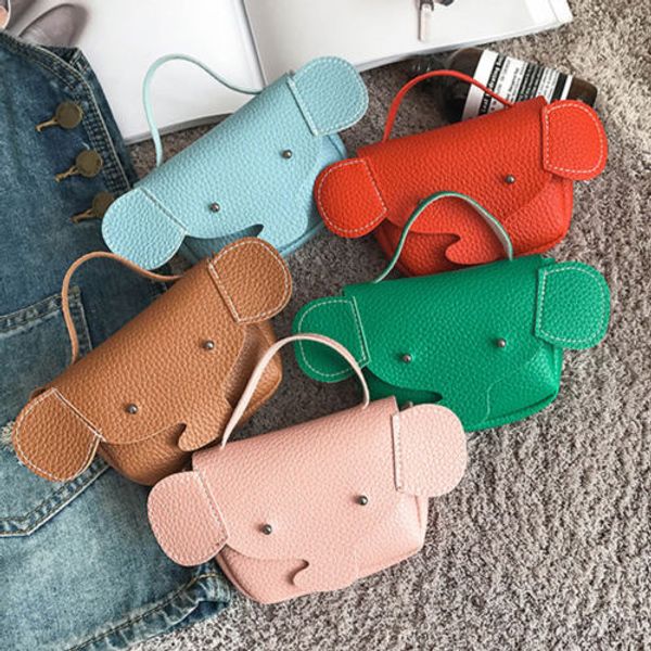 

girls fashion cute catoon pu elephant handbag purse cross body bag child gift