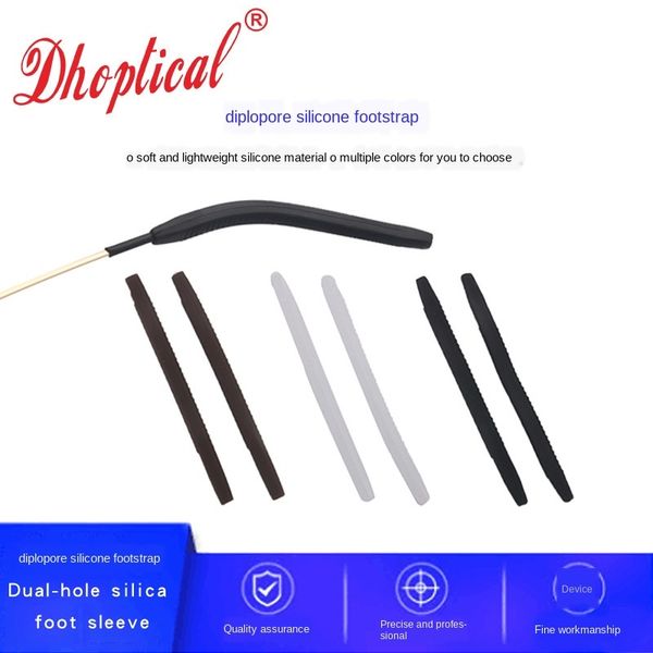 

silicone foot silicone glasses leg glasses anti-slip cover double hole big hole multicolor foot cover, Blue