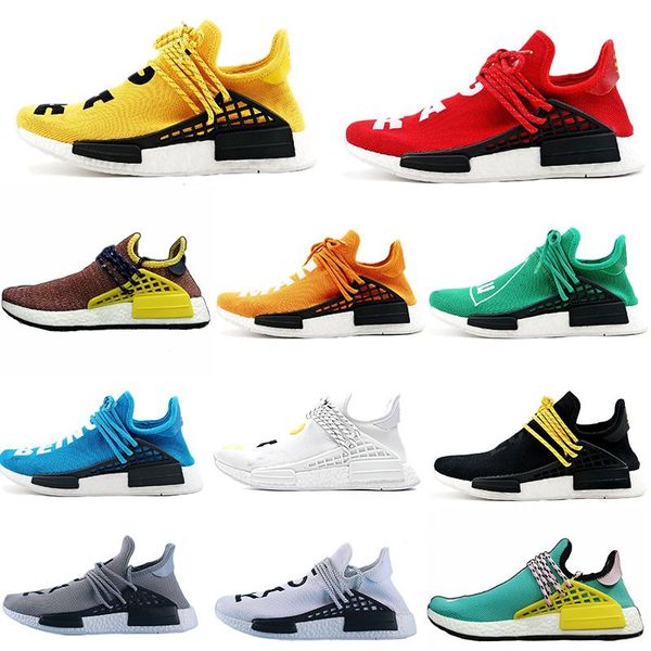 

2019 nmd гонки mens человека кроссовки с коробкой pharrell williams sample желтый основной черный спорт дизайнер обуви женщины кроссовки 36