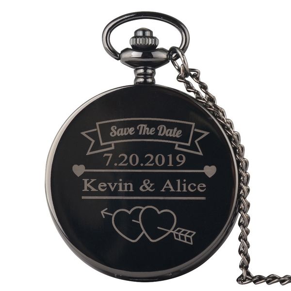 

new arrival personalized fashion quartz pocket watch wedding anniversary pendant customized necklace mens women chain gift, Slivery;golden