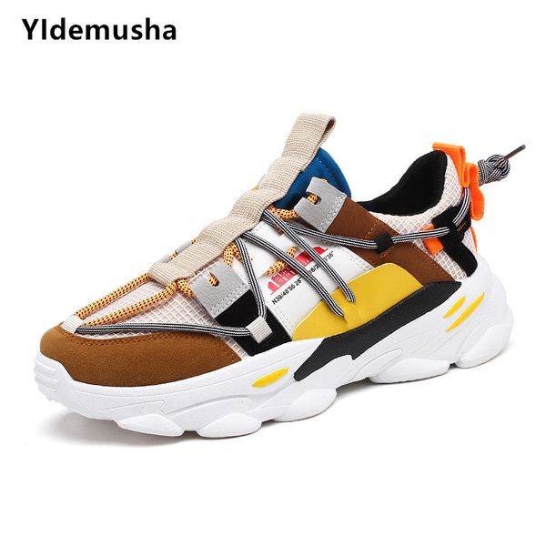 

2019 new style mesh men casual shoes lac-up men shoes lightweight comfortable breathable walking sneakers tenis feminino zapatos, Black