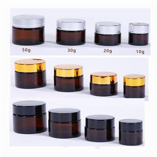 

5 г 10г 15г 20г 30г 50г amber brown екло кѬем jar refillable бђлки комеиекий макиж конейне