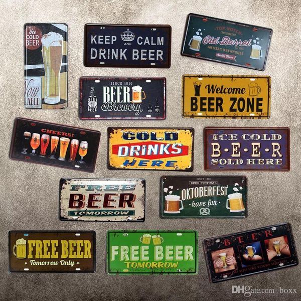 

united states car metal license plate vintage cheers beer car plate vintage tin sign bar pub home wall decor retro metal art poster