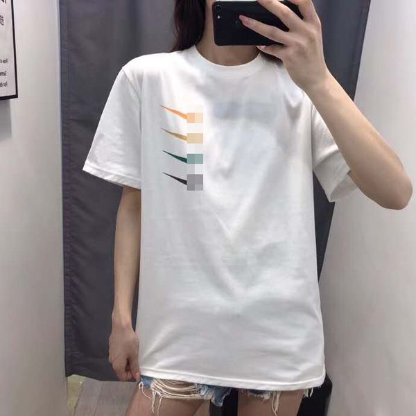 

tide brand designer men luxury2020 spring and summer new small sweet potato recommended nk four hook womens short-sleeved t-shirt round neck, White;black