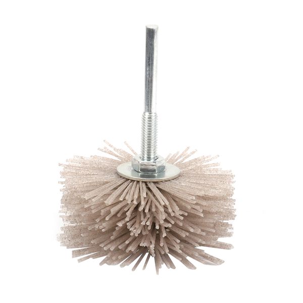 

bhts-2pcs 80mm grinding flower head abrasive nylon polishing wheel wear-resistant brush for wood furniture mahogany