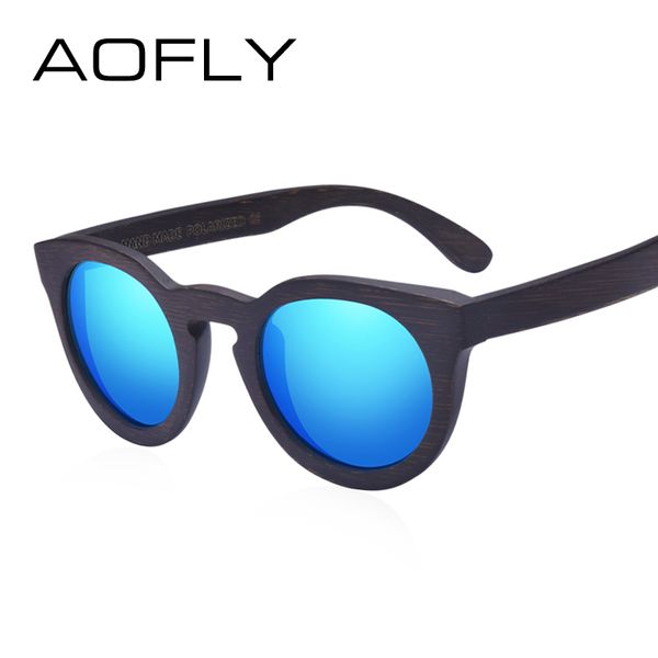 

aofly brand design women sunglasses polarized cat eye sun glasses wooden frame vintage handmade bamboo gafas uv400 af603, White;black