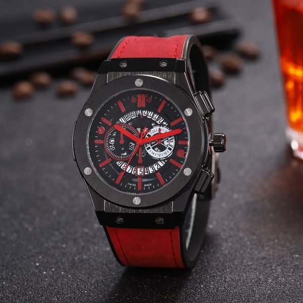 

2020 new men's red watch steel belt variety trend fashion young men's watch wild brand5, Slivery;brown