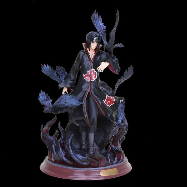 2019 Anime Naruto Shippuden Uchiha Itachi Pvc Action Figure Gk Uchiha Itachi With Crow Naruto Figure Model Toy 28cm 4 Styles Choose T191104 From