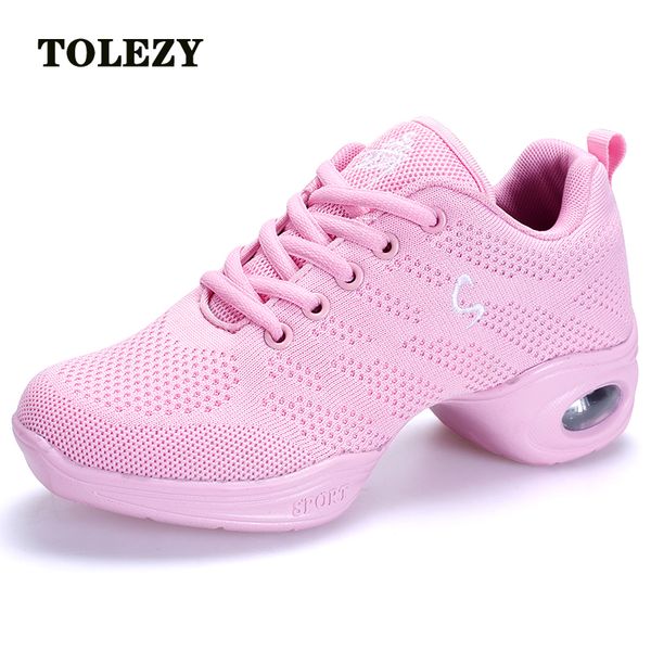 

women sneakers jazz dance shoes flying women mesh face modern dancing shoes for woman spring summer ladies outdoor sports
