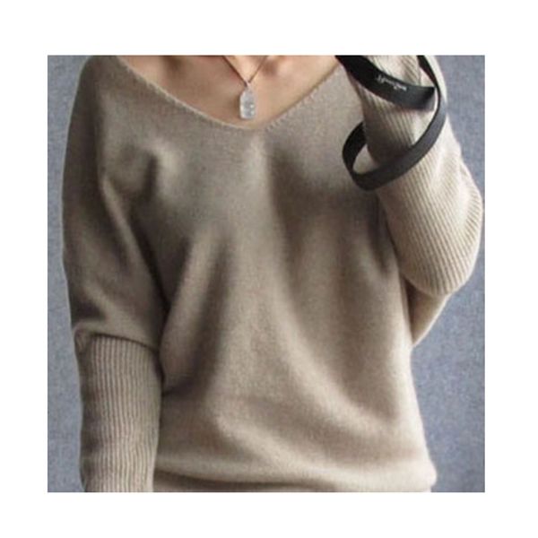 

женские свитера кашемир свитер для женщин сексуального стиля v-образного вырез свитера шерстяного свитера batwing sleeve plus размер s-4xl п, White;black