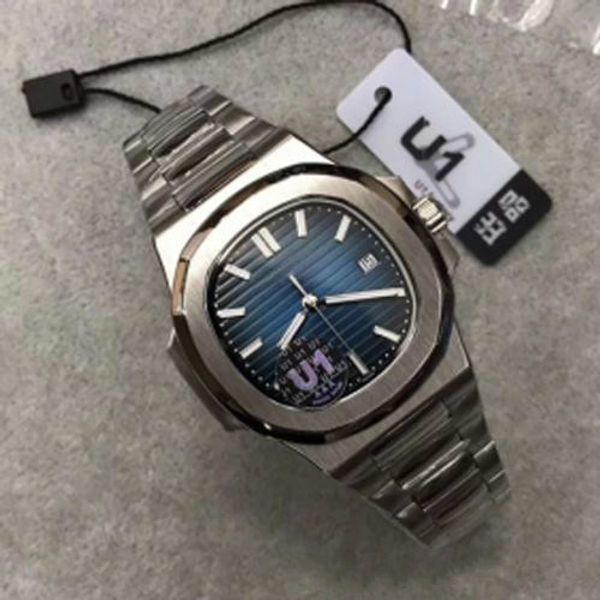 

u1 часы для мужчин часы orologio nautiluss синий циферблат автоматическая механическая нержавеющая сталь прозрачная задняя мужские часы мужс, Slivery;brown