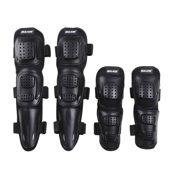 

sports safety elbow knee shin armor guard protector guards gear pad for sports motorcycle motorbike bike racing skating sets, Black;gray