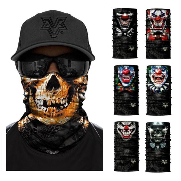 

joker venom anime hoodie skull seamless balaclava magic scarf heaewear outdoor sports bandanas cycling hiking mask neck gaiter, Black
