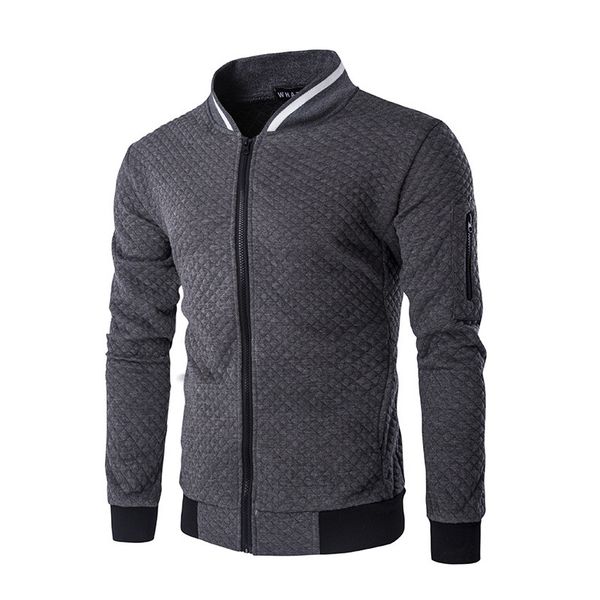 

man's est new hoodie movement overalls uniform zipper placket chest splicing character jacket, white black gray