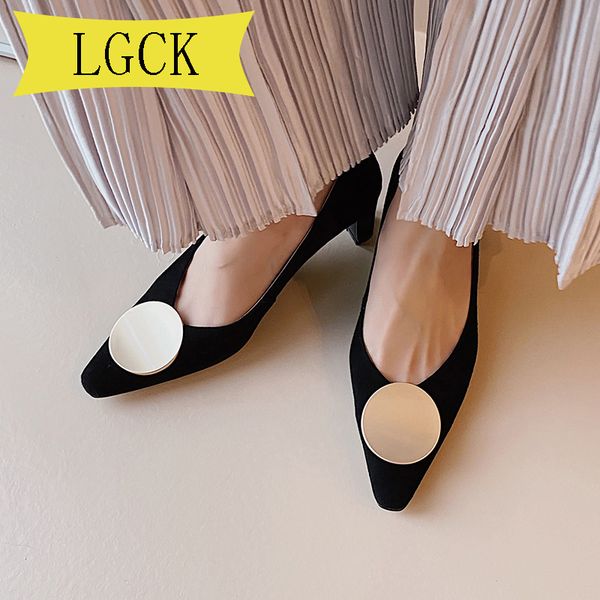 

big size 34-43 high heels shoes genuine leather women pumps fashion shoes elegant ladies pointed toe stilettos lady shoe, Black