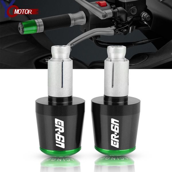

for er-6n er6n er 6n 2006-2017 2016 2007 motorcycle cnc 7/8'' 22mm motor handlebar grips end handle bar cap end plug