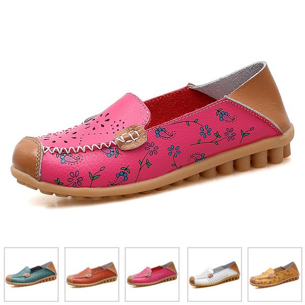 

women flats plus size women shoes ballerina flats leather shoes woman moccasins slip-on comfort nurse ladies krasovki, Black