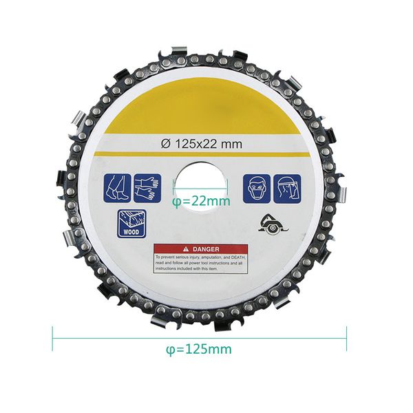 

5 inch chain grinder chain saws disc woodworking plate tool 5 inch multi-functional wood carving disc angle grinding tool