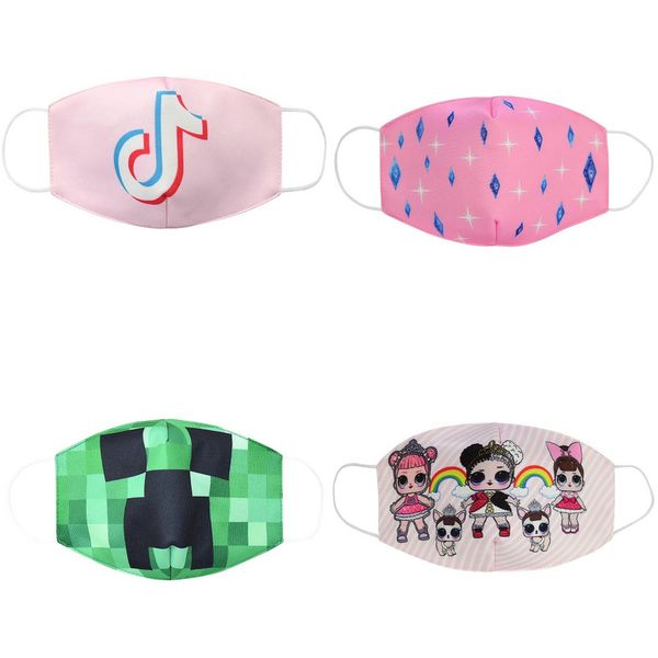 

cloth face masks kids face mask ski mask cotton face mouth mask cartoon youth children masks for kid kokvilna barbijos umjgq, Blue