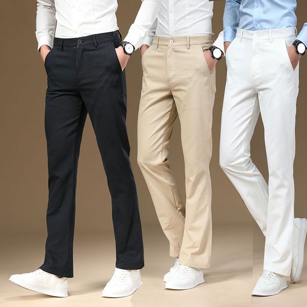 

aboorun 2020 new mens loose flared pants boot cut trousers classic slightly flare trousers for male casual wide leg pants r3502, Black