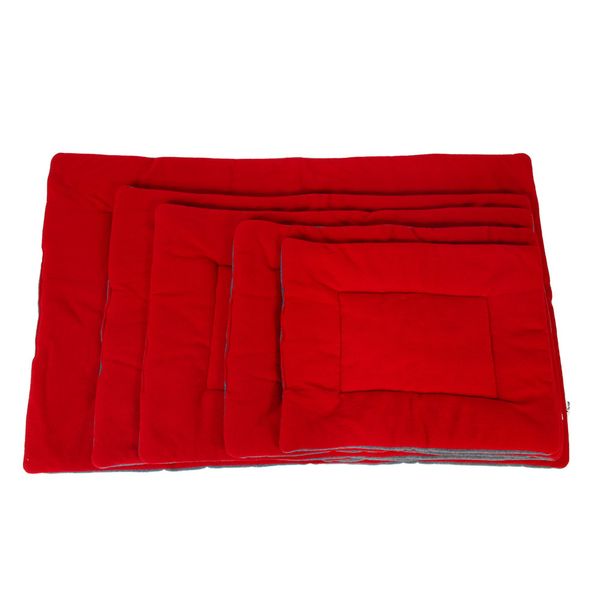 

washable soft comfortable silk wadding bed pad mat cushion for pet red wine l