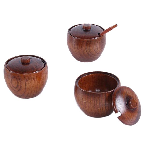 

wooden sauce holder containers condiment spice boxes soup storage cup reusable portable gravy boat kitchenware