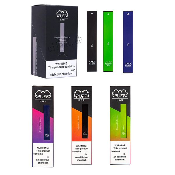 

New Puff Bar с Arrow Одноразовая Vape Pen 280mAh Аккумулятор 1,3 мл картридж Слейте Pod устройство против Vgod Стиг PoP Posh Plus