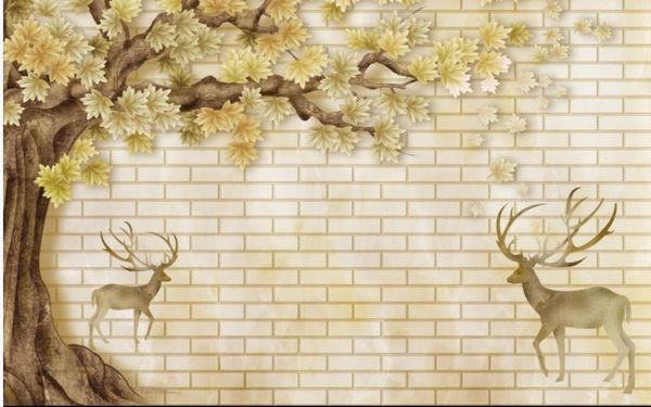 

wallpaper for walls 3 d for living room big tree creative tv background wall
