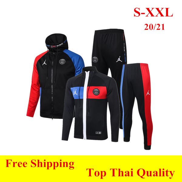 

Hoodied спортивные костюмы воздух Таиланд Jardon 2020 2021 MBAPPE Париж мужская толстовка с капюшоном Икарди Кавани ПСЖ Верратти survetement футбол куртка