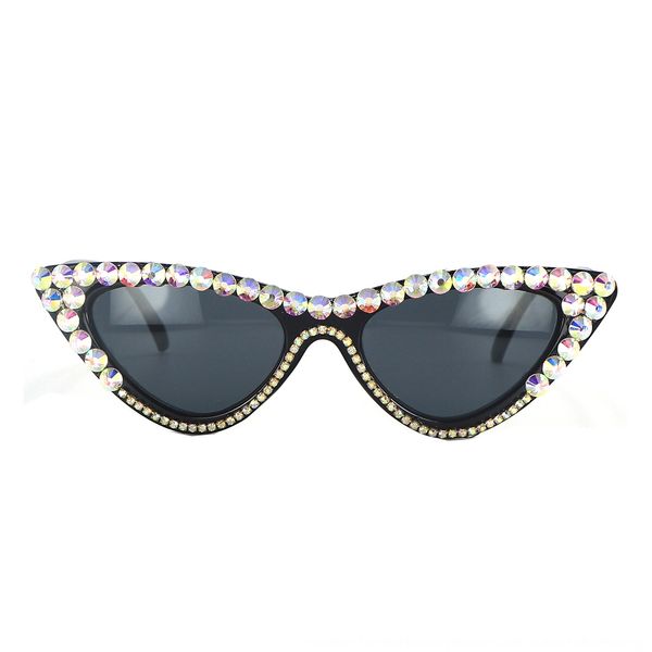 

cat's eye women's sun street cat's eye diamond women's sunglasses diamond sun glasses street sunglasses, White;black