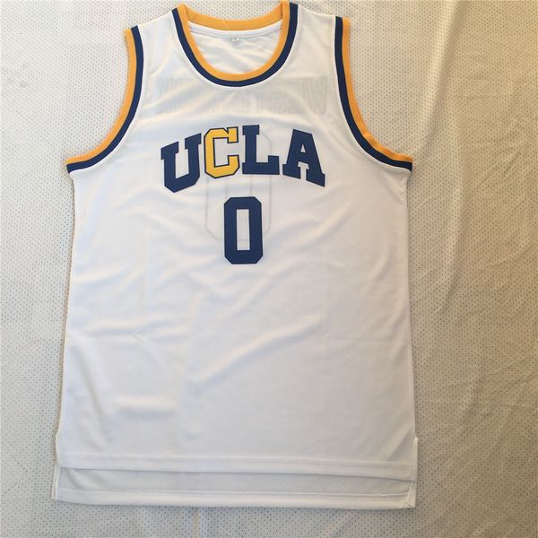 

ucla брюинз # 0 уэстбрук баскетбола колледжа трикотажных изделий - белый, Black