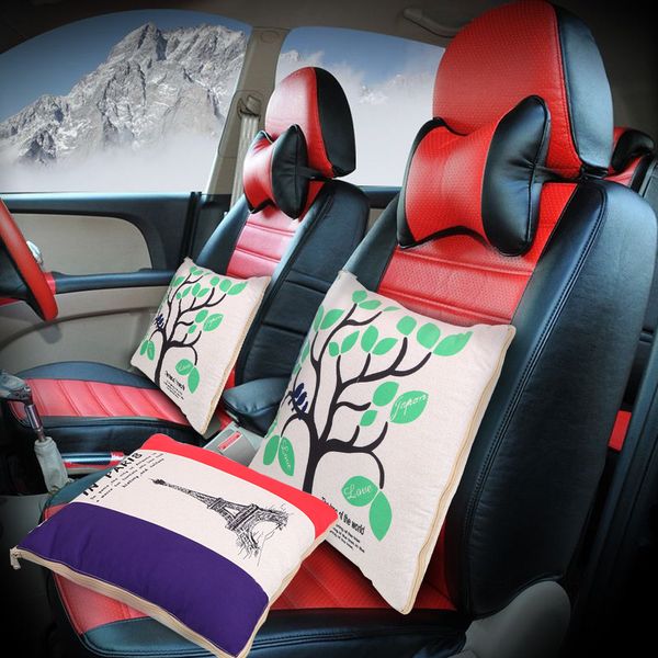 

leepee seat massage back cushion neck lumbar back cushion pillow lumbar support seat supports folding blankets car