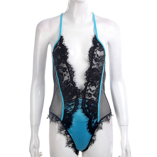 

Women Exotic Apparel Lace Sexy Lingerie Set Suit Depp V Underwear Nightwear Babydoll One Piece jumpsuit