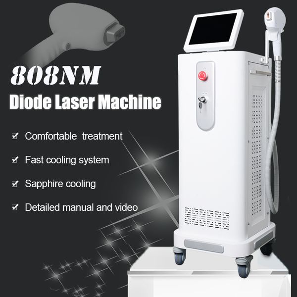 

high intensity lumenis 808nm diode laser hair removal machine 808 diodes laser light sheer beauty machine, Black