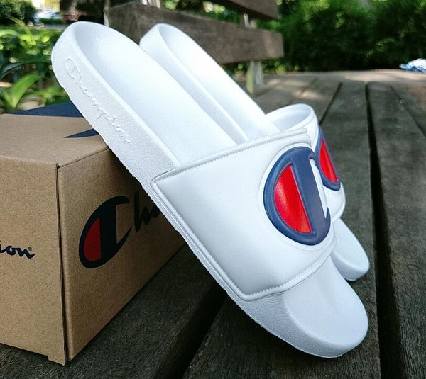 

2019 New Arrival Champions Flip-Flops for Good quality Fashion Slippers Men's Women Summer Beach Slipper Black Red Casual Sandals Size 36-45