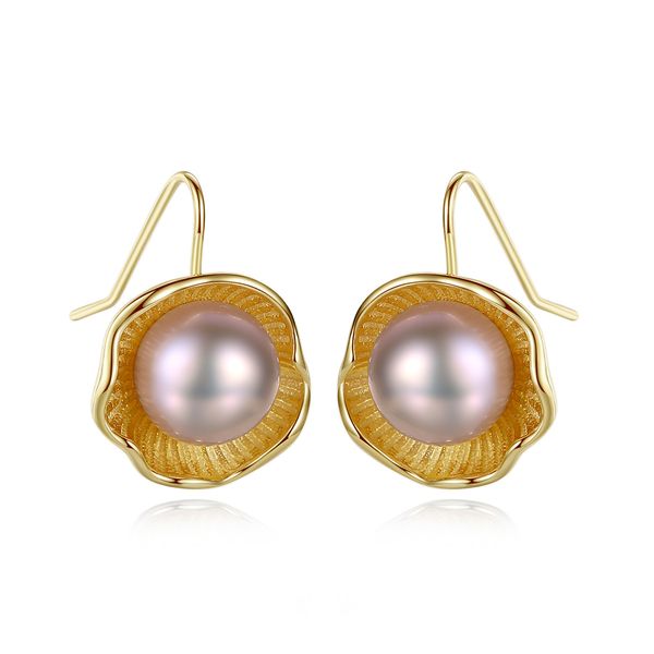 

925 стерлингового серебра earrings4a пресноводный натуральный жемчуг падение женщины элегантный мотаться серьги свадебные изысканные ювелирн, Silver