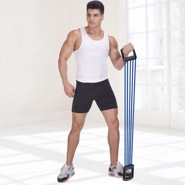 

resistance bands training body exercise yoga tubes drawstring chest expander pilates fitness with bag