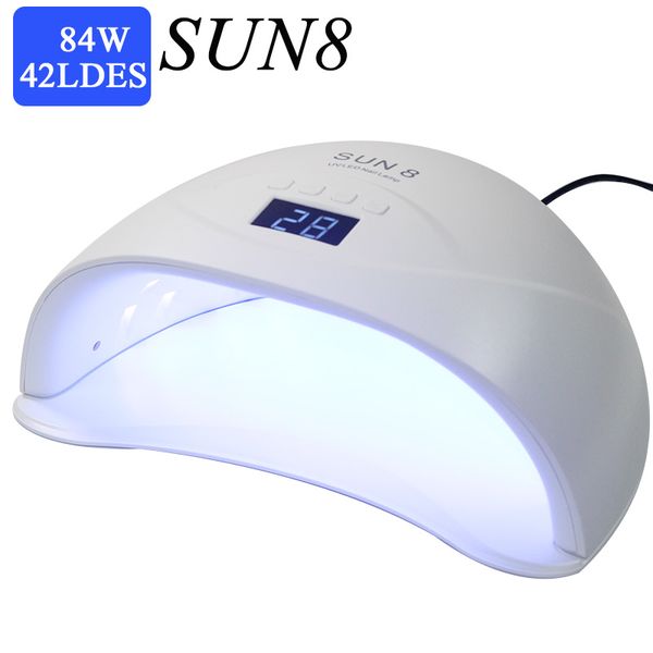 

sun8 nail lamp 84/54/36w led uv lamp for manicure nail dryer for all gels with automatic sensor intelligent temperature control
