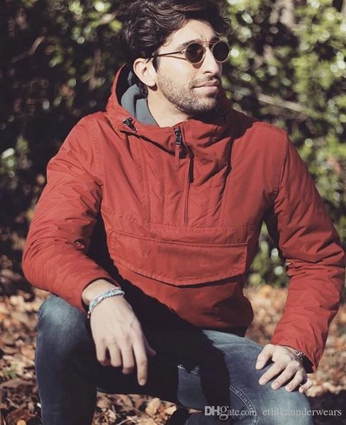 

brand men jackets solid color long sleeve hooded cardigan couples coats designer loose thick male outerwear, Black;brown