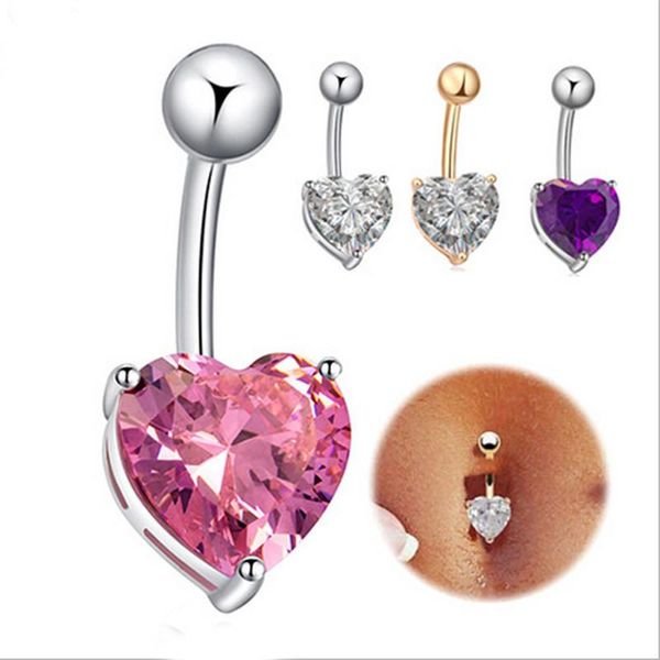 Moda mujer elegante Crystal Rhinestone joyería piercing del cuerpo Ombligo Anillos del ombligo Piercing del cuerpo Joyería de moda Accesorios del encanto DHL