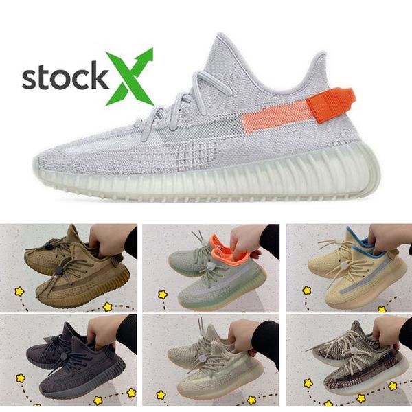

kanye west yecheil yeshaya black static reflective running shoes mens womens clay gid glow zebra cloud white citrin designer sneakers 28-35