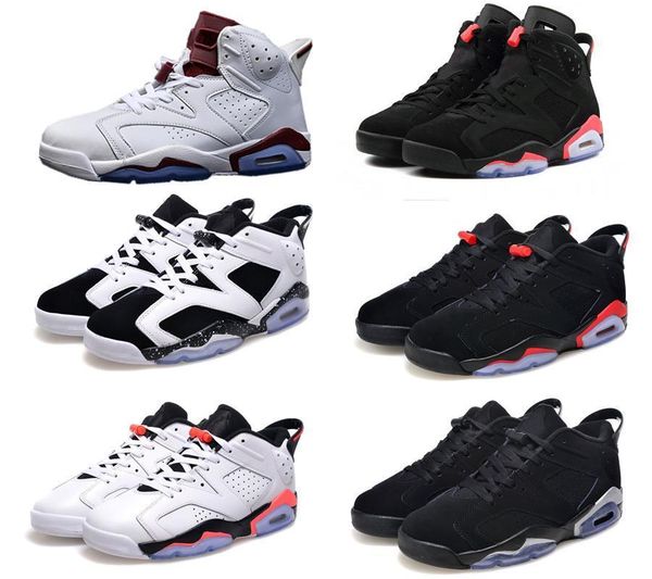 

6 classic 6s unc black infrared blue basketball shoes sneakers men women high low white golf gs size 5.5-13 version