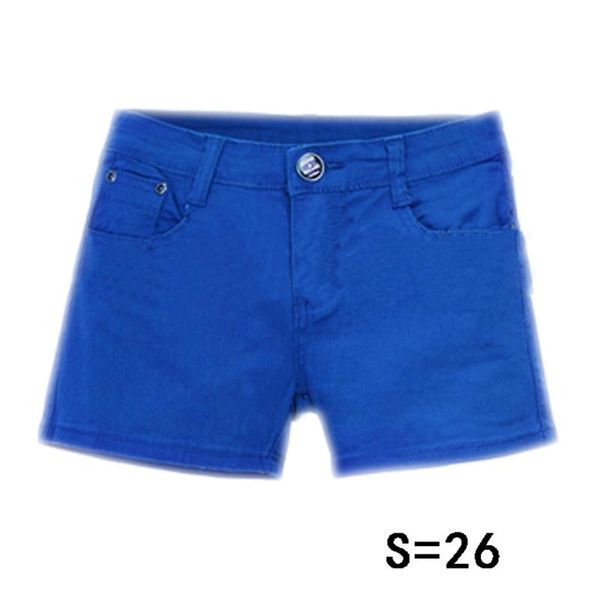 

шал лето деним шорты приталенный fit конфеты цвет шорты короткие джинсы женщин шорты джинсовые, Blue