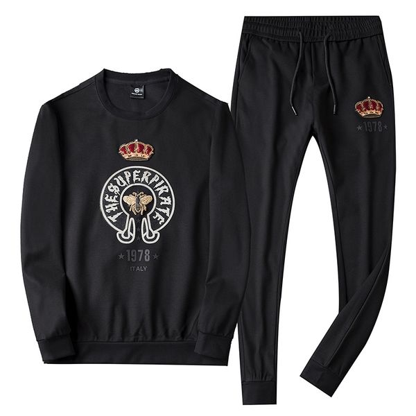 

2019 new mens designer tracksuit printing casual luxury sportswear fashion track suits black joggers sweat suits plus size l-5xl, Gray